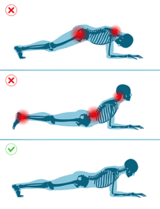 plank - jak poprawnie ułozyć ciało